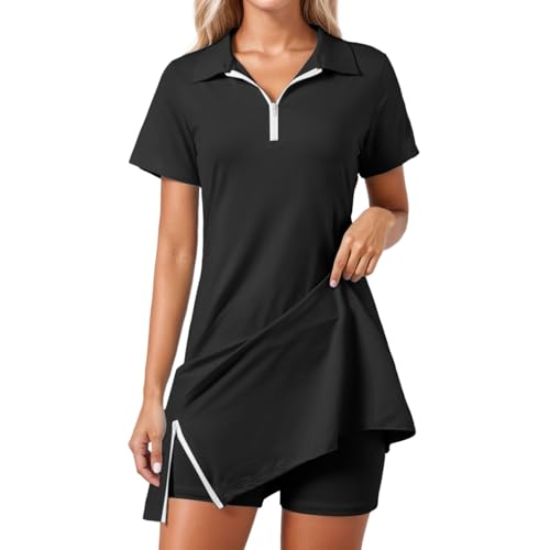 Tenue de tennis pour femme et jupe athlétique extensible pour sport en plein air