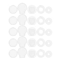 DIYEAH 50 Stück Silikon Ohrclip Pads rutschfeste Ohrringkissen für Clip Ohrringe Transparente Ohrpolster Flexible Ohrringverschlüsse für Sicheren Halt und Komfort