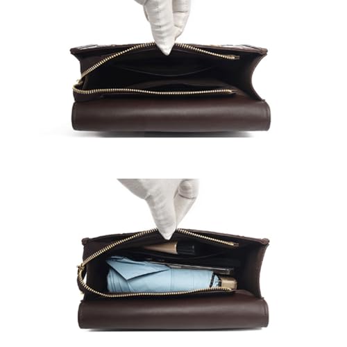 Bamboo Handle Purse for Woman Retro Floral Embossed Handbag Crossbody Vintage Elegant Purses Top Handle Satchel Bag4