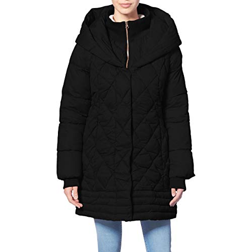 Jessica Simpson Womens Quilted Water Resistant Puffer Coat Black S