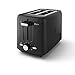 Oster 2-Slice Toaster with Custom Bagel Setting and Extra-Wide Slots, Black