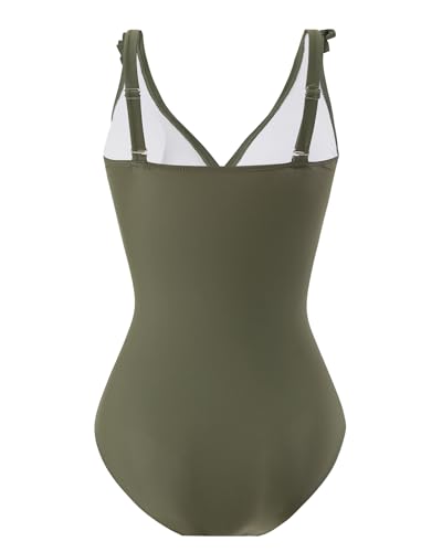 Traje de baño para mujer control de barriga y efecto push up estilizado 6