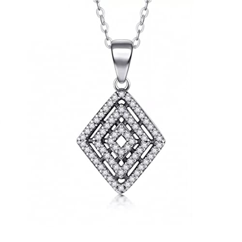 Collier de référentiels transparents riches pendentif femme tendance