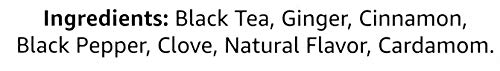 Image of Amazon Brand - Happy Belly Chai Black Tea Bags, 20 Count