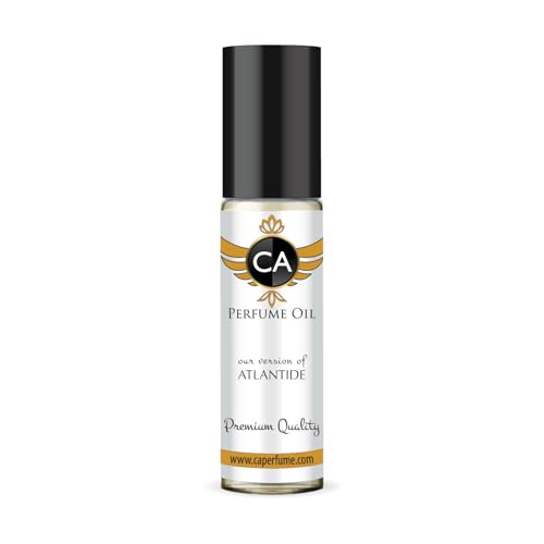 CA Perfume Impression of Atlantide Unisex Fragrance Oil Floral Fruity Scent Long Lasting Perfumes for Women &amp; Men Travel Size TSA Ready Mini Parfum Body Oil Roll-on 0.33 Fl Oz 10ml