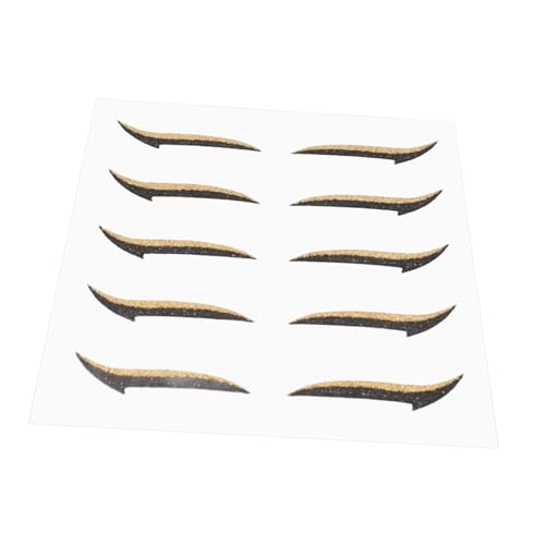 minkissy 5組 アイライナー パーティーアイメイク 目元グリッターライナー アイメイクステッカー 目のアイシャドウステッカー アイシャドウアイラインステッカー 目のステッカー ペのり