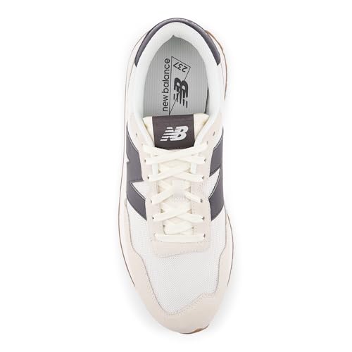 New Balance Men's 237 V1 Sneaker, Sea Salt/Black Cement, 14 M