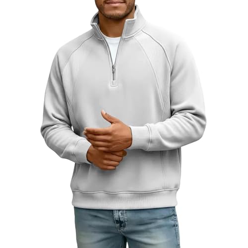 Pull homme col zippé chaud pour les journées fraîches d'hiver