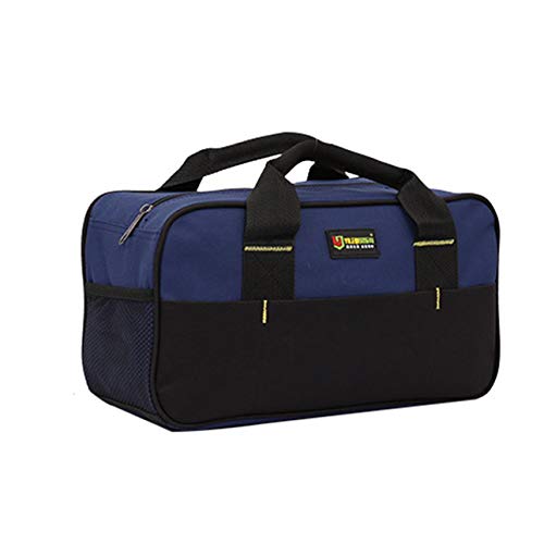 Ballylelly Bolsas de Herramientas de Gran Capacidad Bolso Impermeable de Tela Oxford Bolsa de Electricista Bolsa de plástico Oblicua para Hombres Herramienta de Bolsa Cover