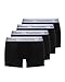 Produktbild bruno banani Herren Shorts Snazzy- 4er Set - Boxershorts Herren Baumwolle mit Stoffgummibund - atmungsaktiv - ohne Eingriff - Memory Effekt schwarz, L