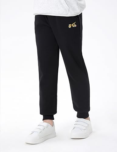 GFQLONG Toddler Boys 2 Pack Cotton Dinosaur Active Jogger Pants,Kids Cartoon Sweatpants Casual Lounging Bottoms - Image 4