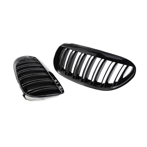 Calandre Noire Brillante pour Série 6 E63 E64 2004-2010 à Double Lamelles
