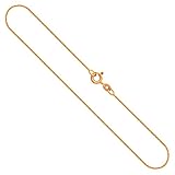 catena uomo oro ORO VERO - collana da Donna in oro giallo 8 carati 333, realizzata in Germania, con marchio di garanzia e con timbro del produttore. Questa collana elegante ha una lungh. 40 cm, largh. 1,1 mm e p. 1.4 g.