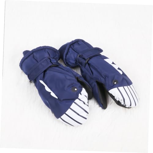 2 pares de luvas de malha para crianças de inverno luvas para clima frio luvas de forro quente luvas