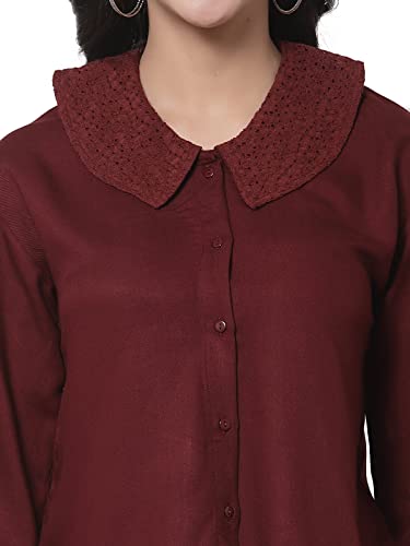 Image of Style Quotient Women Pink Casual Shirt