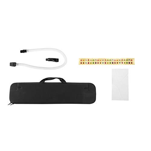 Key Mouth Piano Melodica 37 Key Blowpipe Mouthpiece Mini Air Piano Keyboard Wind Melodica Tube Musical Note Sticker Musical Instrument Suitable for Beginner Practice (Black) - Image 9