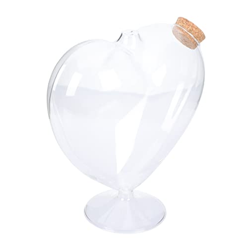 Wishing Bottle Contenitore a forma di cuore Messaggio Desiderio Bottiglia Sand Art Vasetti Drifting Bottle Terrario Desideri Bottiglie Love Oz Barattolo di Caramelle Bottiglia a