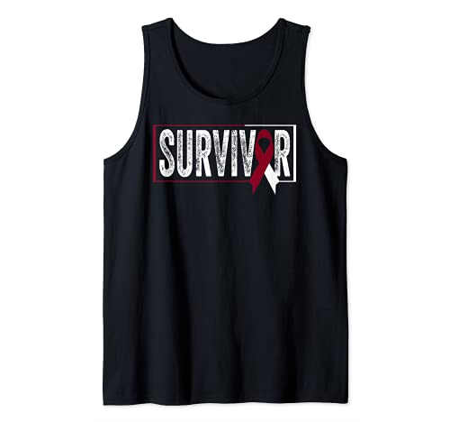 Throat Cancer Shirt Oral Head Neck Cancer Awareness Survivor Camiseta sin Mangas