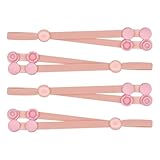 4 PCS Adjustable Mask Ear Saver Straps - Ear Savers for Masks，Elastic Snap Button Extender for Ear Pain, Back of Head Holder, Universal Comfort Loops