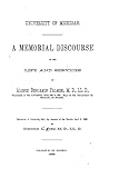 A Memorial Discourse on the Life and Services of Alonzo Benjamin Palmer