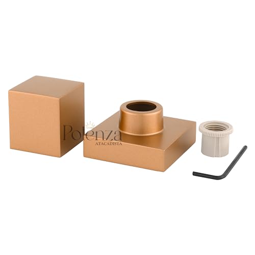 Acabamento Quadrado Rose Gold Registro Padrão Deca Metal