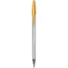 Bic Cristal Fun Ballpoint Pens - Box of 20 - Orange Colour - Wide 1.6 mm Tip with Smooth Ink Flow for Writing
