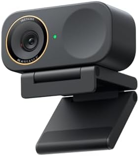 Insta360 Link 2C Pro – 4K Webcam for PC/Mac, 1/1.3” Sensor, Low-Light, Auto Framing, HDR, Directional Noise-Canceling Mics, Supports Stream Deck, Zoom, Teams, Twitch for Streaming or Meetings