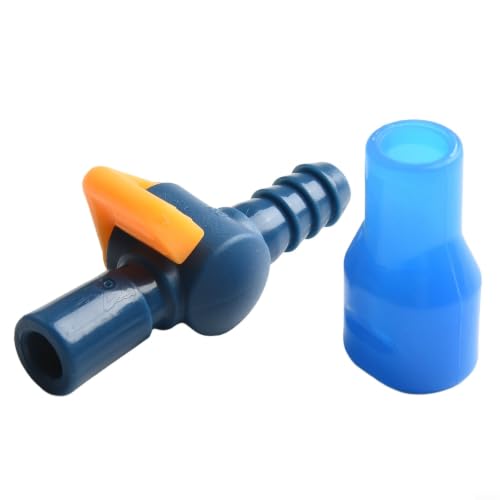 Válvula de mordida de silicona de repuesto para paquete de hidratación, conector de 9 mm con interruptor de apagado para ciclismo al aire libre (A recto)