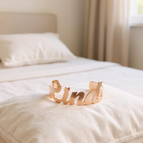 Custom Name Bracelet for Women – Personalized Metal Cuff Bracelet in Gold, Rose Gold, and Silver – Adjustable Engraved Jewelry Gift for Her, Mom, or Friend4