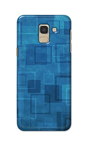 Image of Printed Hard Back Cover Case for Samsung Galaxy J6 | Samsung Galaxy On6 Back Cover (Plain Azure Blue) -702