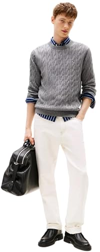 Tommy Hilfiger Men's Iconic Cable Knit Sweater 2024 Collection4