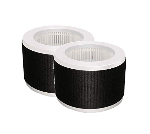Nispira Replacement Filter Compatible with KOIOS MOOKA EPI810 Air Cleaner Air Purifier. Removes Odor. 3 Stage Filtration. 2 Packs