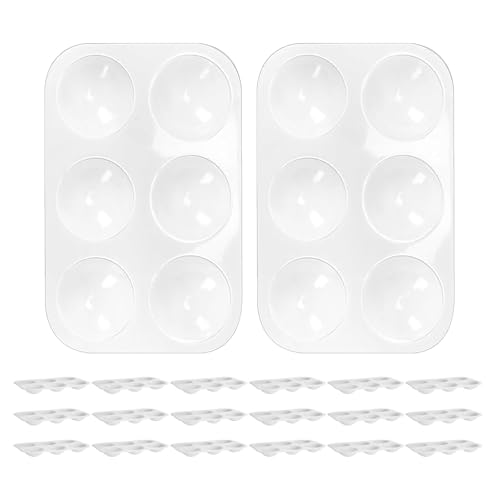Paleta rectangular de acuarela PRETYZOOM con 6 compartimentos set de 40 2