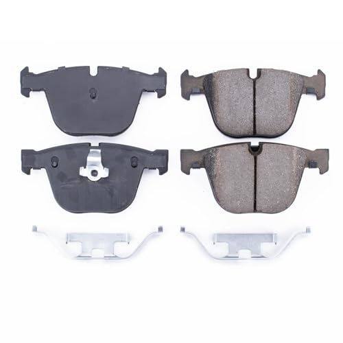 Image of PowerStop Rear Brake Pads for BMW X5 2007-18 | BMW X6 2008-19 - Z17 Ceramic Brake Pads with Installation Hardware, 17-919B