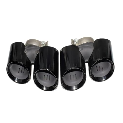 Boquilla de tubo de escape de acero inoxidable negro para 911