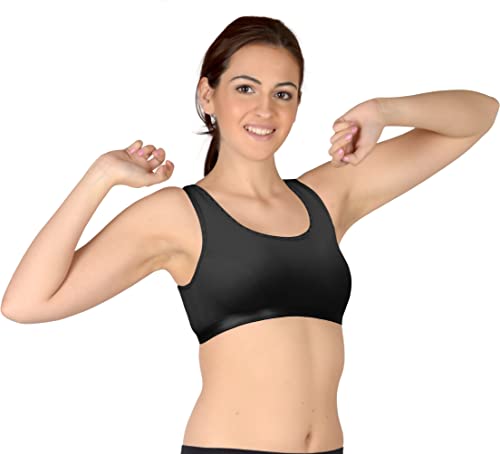 Image of Selfcare Women Cotton Blend Full Coverage Non Padded Sports Bra