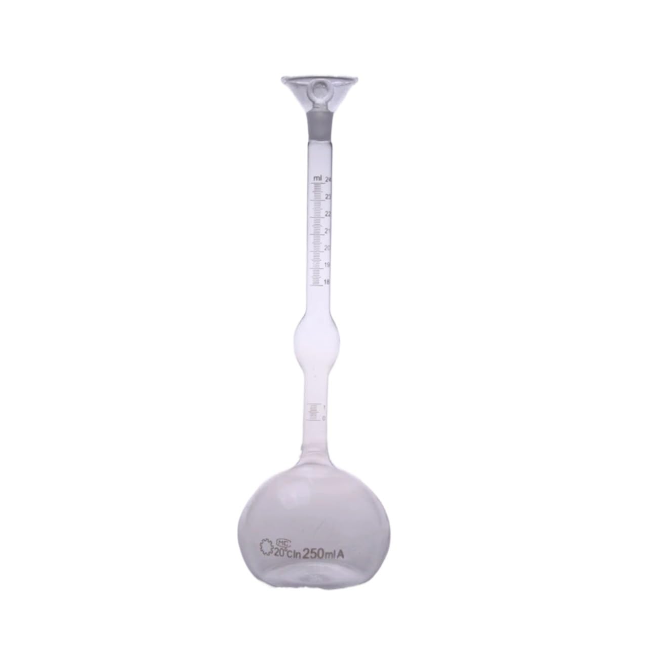 250 ml feste Pyknometer-spezifische Flasche Picnometer-Zement-Laborausrüstung(1pc)