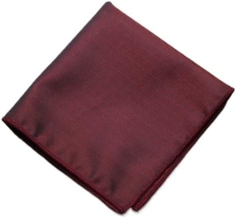 Men's Suit Pocket Square Red Striped
