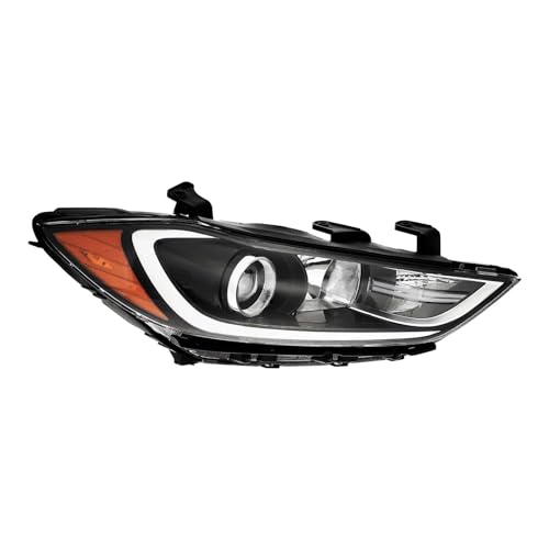 YIWIOJOB Compatible for Hyundai Elantra Sedan 2017 2018 Farto delantero Licero derecho del pasajero RH Accesorios de ensamblaje de luz del automóvil