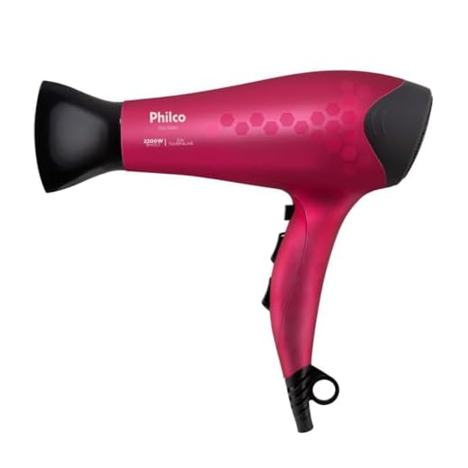 Secador de Cabelos Philco Bivolt 2200W PSC2350 Íons Tourmaline Bivolt