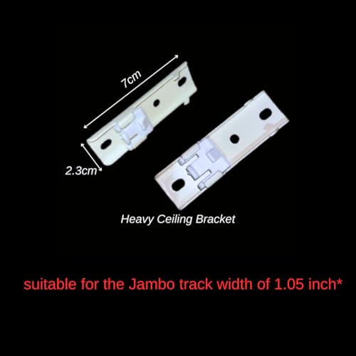 Image of Jangirh Basics L Patti / Bracket for Holding Track Curtain Channel Ceiling Bracket 2 pcs (Ceiling Bracket, 2.8 Cm)