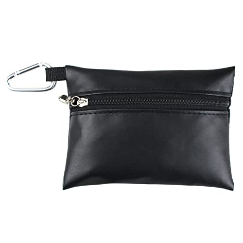 NYCEMAKEUP Bolso de cuero de la bola de almacenamiento del bolso del soporte de la bola del bolsillo de la cremallera de la bola bolsa impermeable