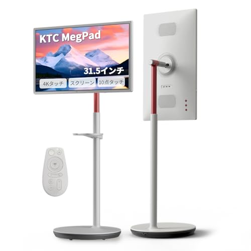 KTC MegPad 32型 4K UHD 移動式スマートモニター （ Android 13搭載 Google認証...