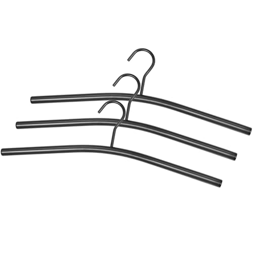 holz4home® Kledinghangers uit metaal, 3 stuks I Metalen kleerhangers, kleerhaken in een set van 3 voor garderobe I Gladde randen I Ophangbeugels voor jas & kleding