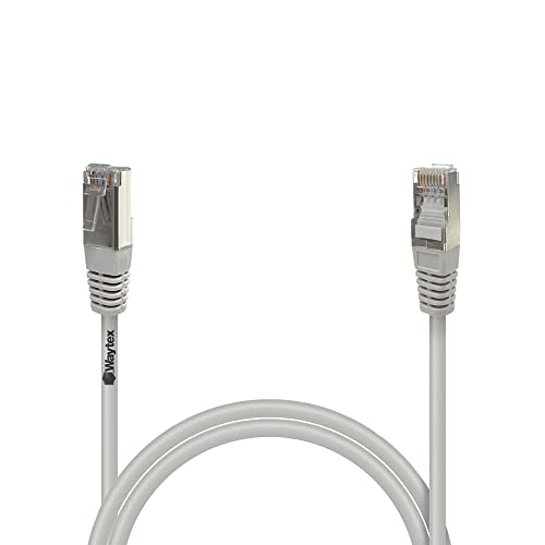 Waytex 3206 RJ45 FTP Shielded Network Patch Cable Category 5e 1 m beige, grey