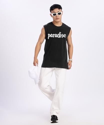 Image of SHODOX Men's 100% Cotton Tank Tops Round Neck Sleeveless Sports Loose fit Vest (Pack of 1)
