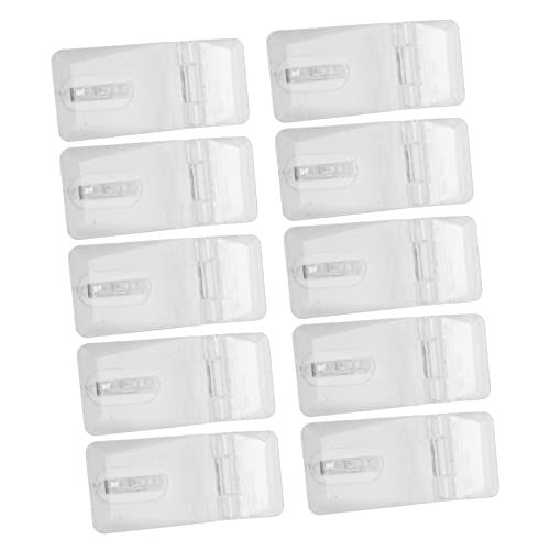 Veemoon Acrylic Hinge Lock Plastic Lock Hasp for Suitcase Mini Hinge Hasp Latches Hardware 20 Sets