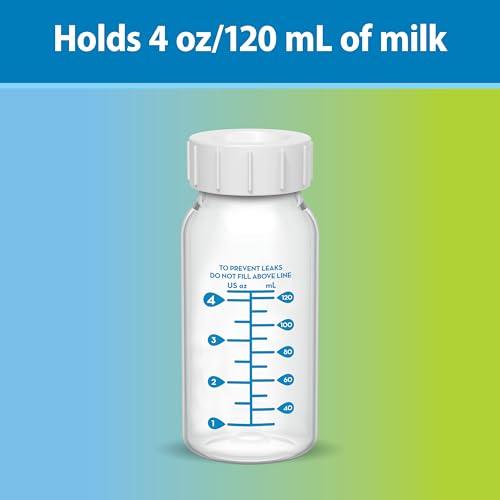 Dr. Brown's Narrow Neck Breastmilk Collection Bottles,4-Pack