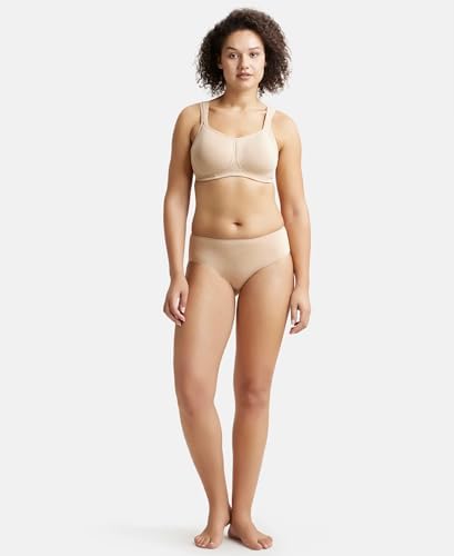 Jockey FE78 Women's Bra | Wirefree | Padded | Full Coverage with Broad Cushioned Strap | Super Combed Cotton Fabric