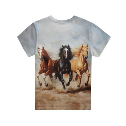 Xpyiqun T Shirts Size 2-16 Years Kids School Short Sleeve Shirt Crew Neck Pullover Tops Graphic Tees Activewear2